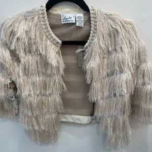 Anthropology limited fringe jacket